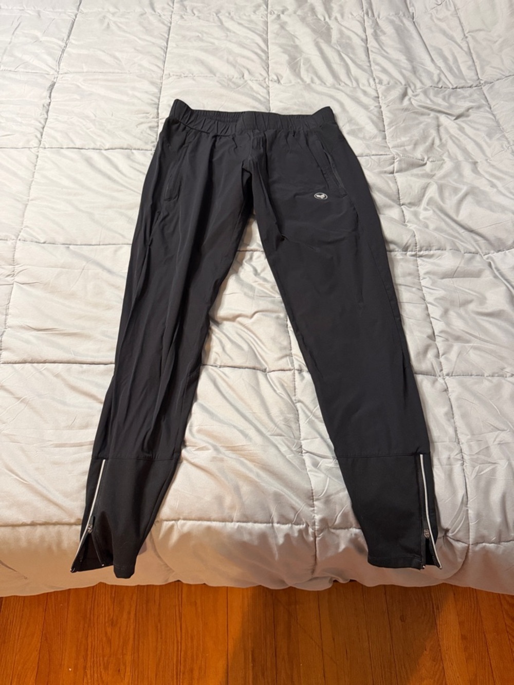 AFWD Black Performance Joggers with Zip Cuffs